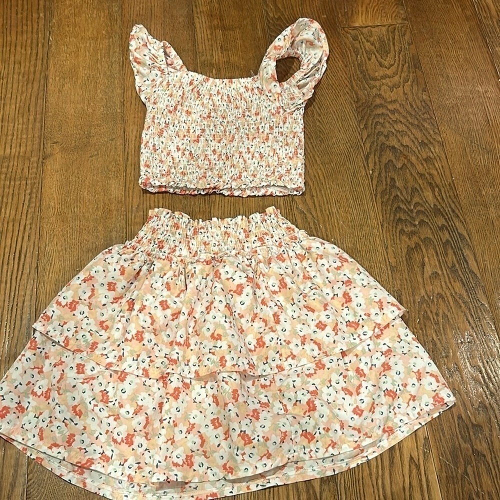 Kenzie Girl Floral Kids Matching Set